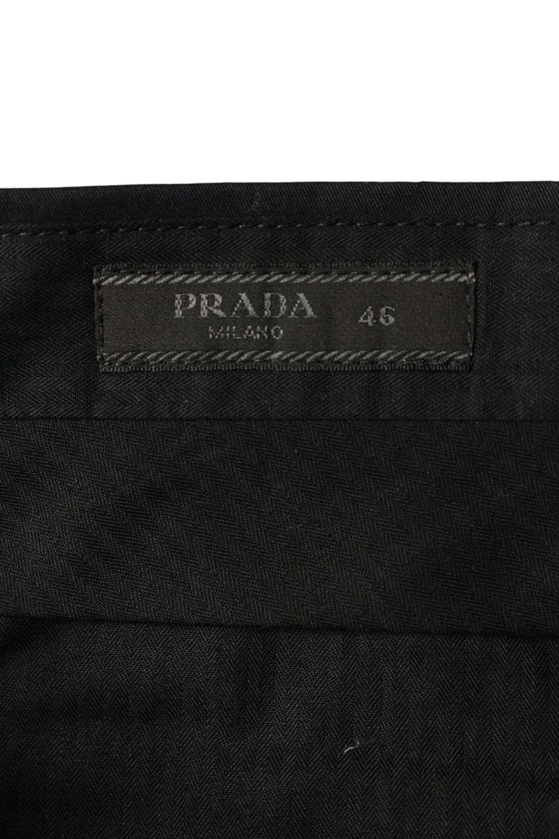 Prada Black Cotton Stretch Shorts Size 33