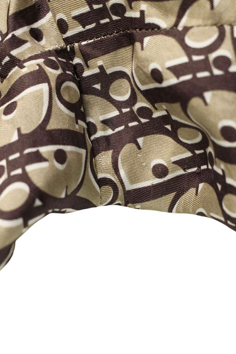 DIOR Brown Oblique Silk Bermuda Shorts Size 44