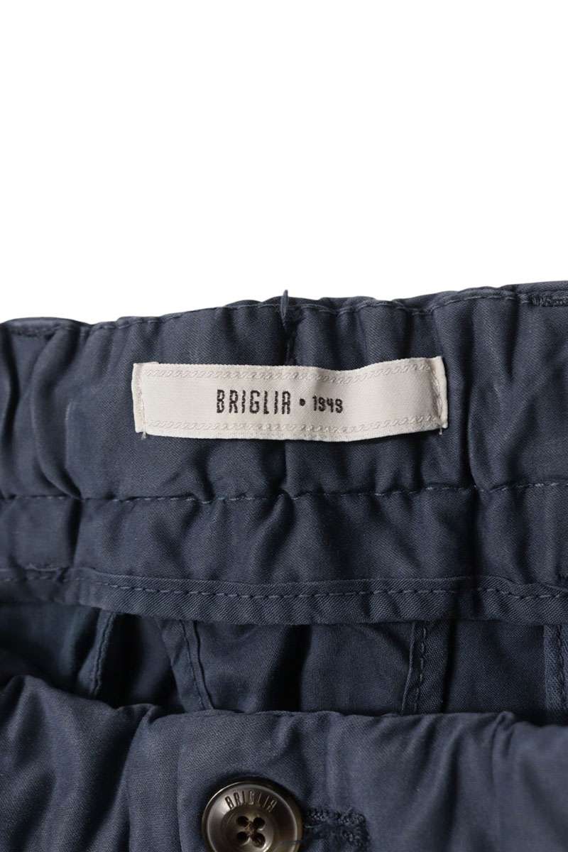BRIGLIA Cargo Shorts Navy Cotton Blend Size 38