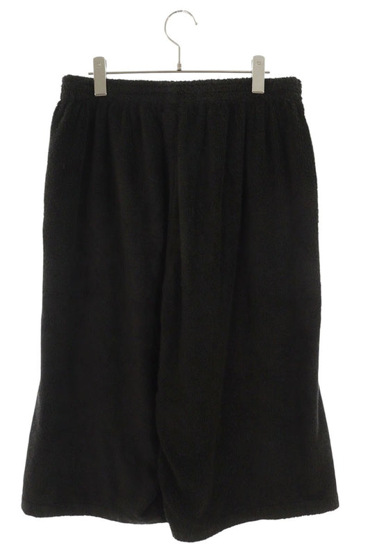 BALENCIAGA Black Terry Cloth Shorts Size 28