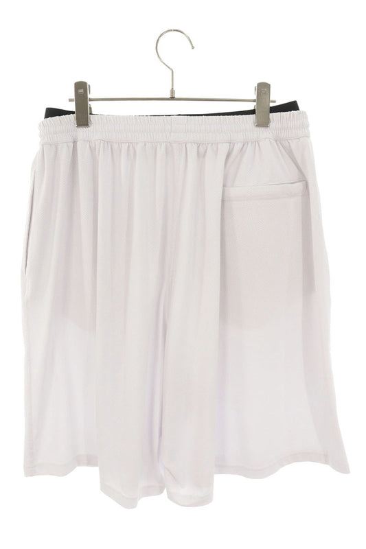BALENCIAGA Waist Logo Mesh Shorts White Size 34
