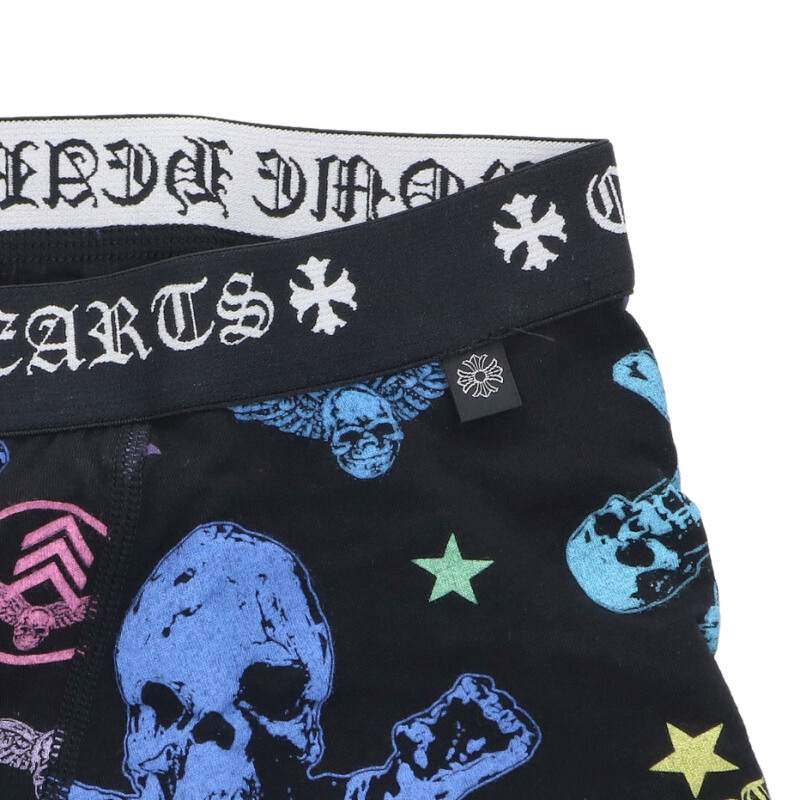 Chrome Hearts Foti Allover Print Boxer Briefs Black Size 32