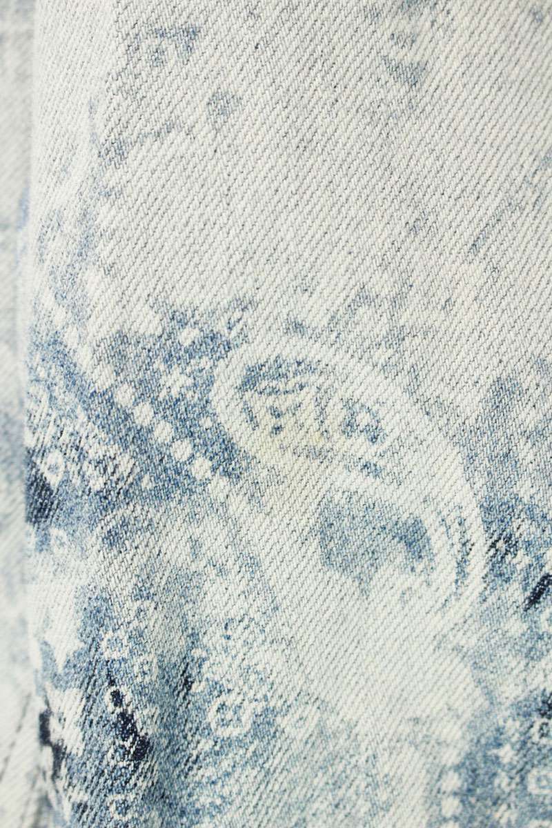 LOUISVUITTON Monogram Bandana Denim Shorts Blue Size 34