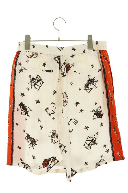 FENDI FF Monogram Print Silk Shorts Multi Size 48
