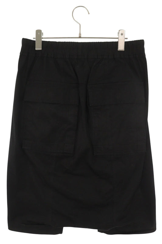 Rick Owens Pods Cotton Blend Shorts Black Size 48