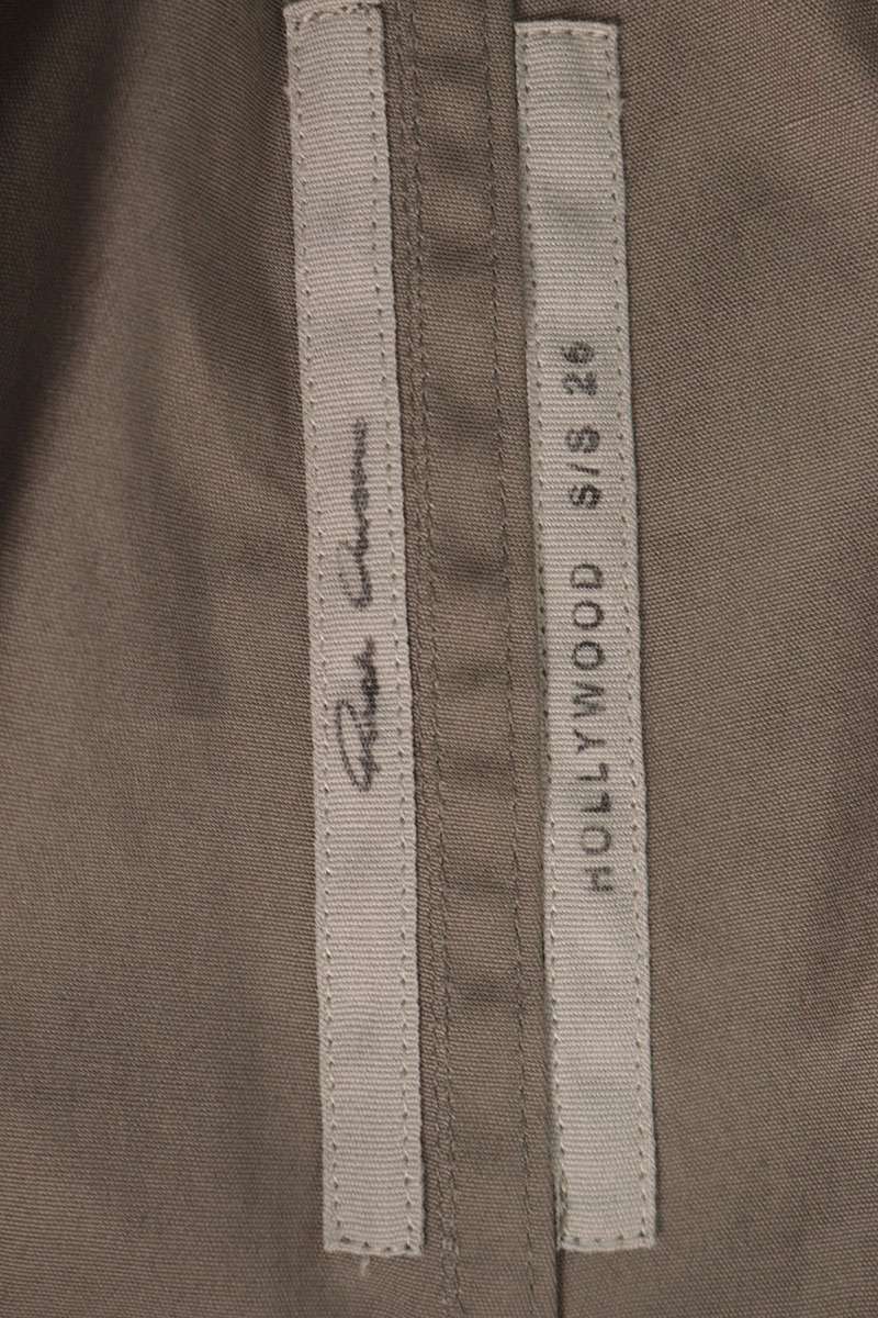 Rick Owens Bauhaus Bela Cotton Blend Shorts Gray Size 50