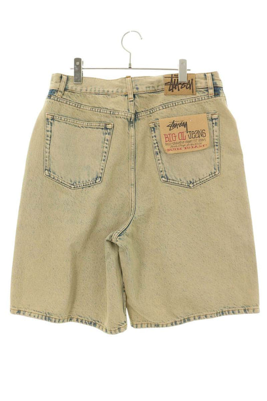 STUSSY 26SS Washed Indigo Denim Shorts Button Fly Size 32