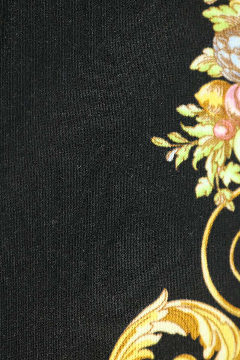 VERSACE JEANS All-over Print Denim Shorts Black Size S