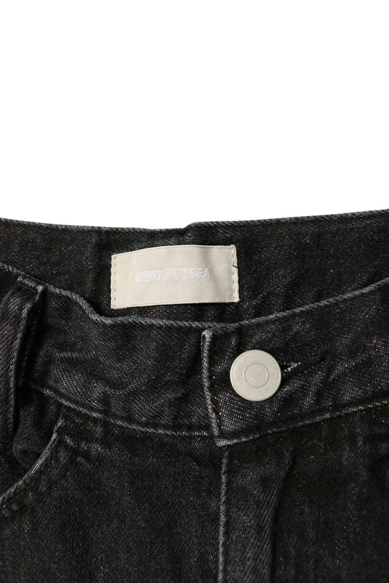 WIND AND SEA 24SS Denim Shorts Black Size S