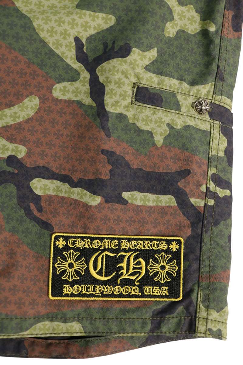 Chrome Hearts SURF BRITCHES Camo Nylon Shorts Size 32