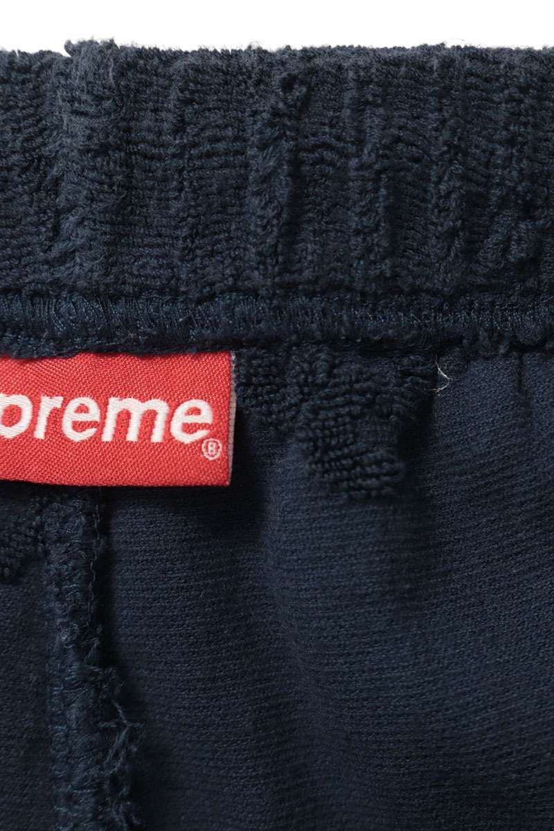 SUPREME 19SS Terry Jacquard Logo Short Navy Size M