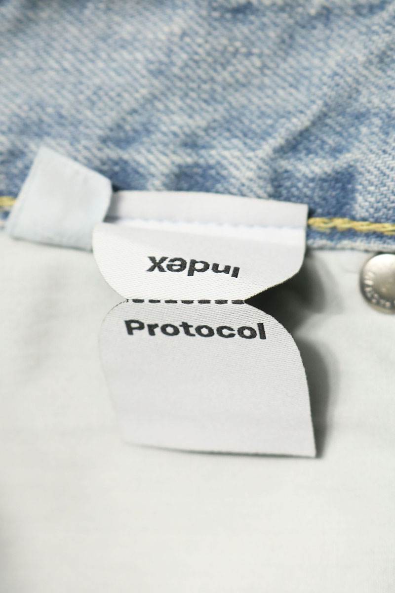 Protocol Index Long Zipper Distressed Denim Shorts Size 2