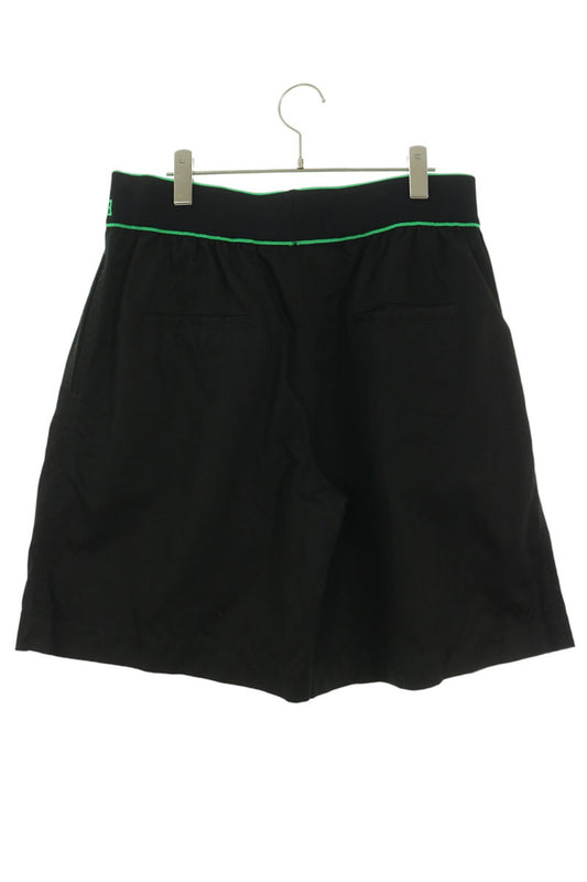 BOTTEGA VENETA Waist Panel Cotton Shorts Black Green Size M