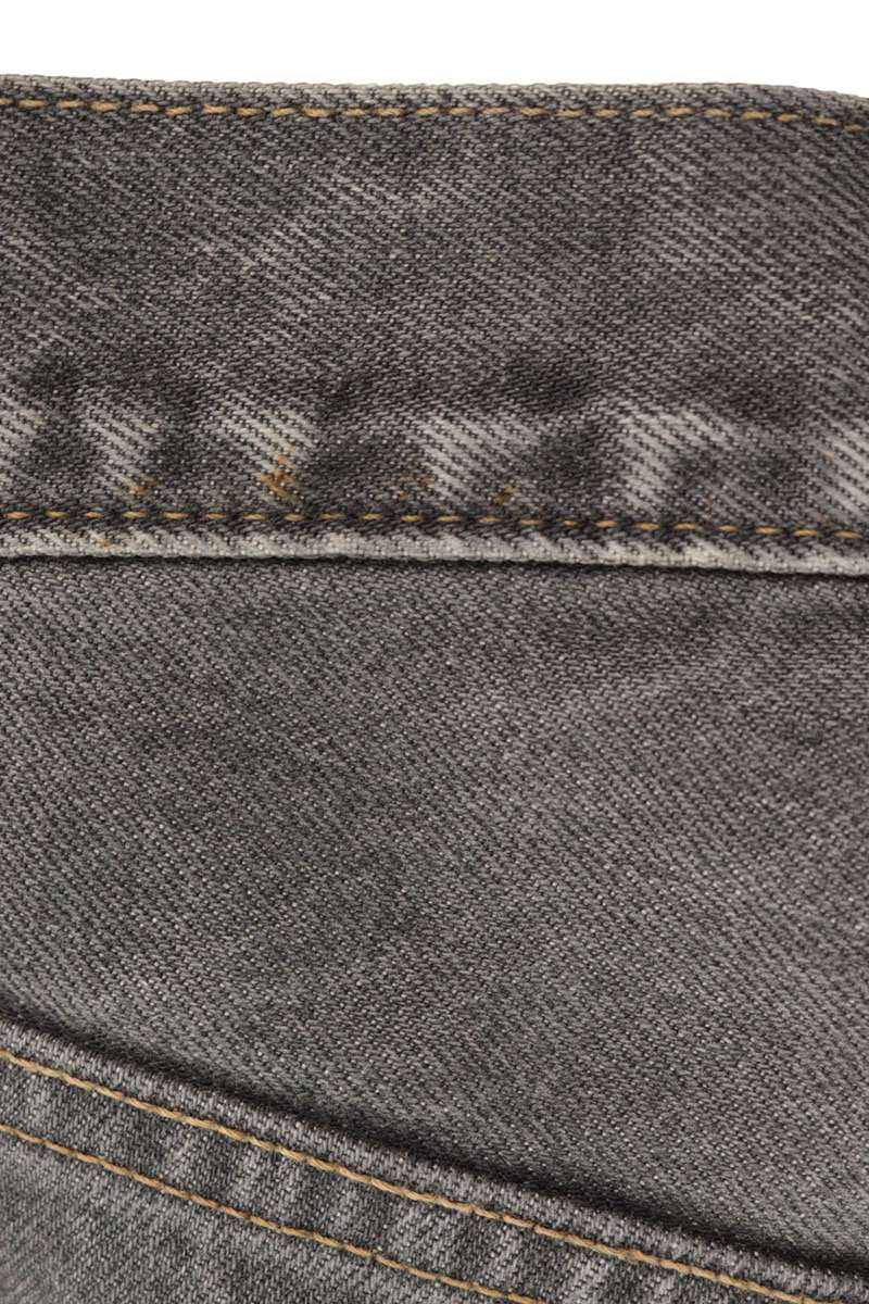 KAPITAL Bone Embroidered Denim Shorts Black Size 32