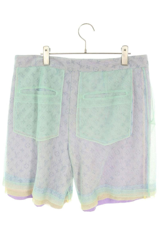 LOUISVUITTON Monogram Multi-Color Nylon Shorts Size 44