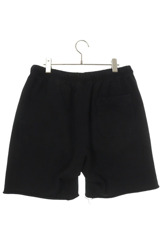 SAINT MICHAEL Ribbon Sweat Shorts Black Sweatshirt Size L