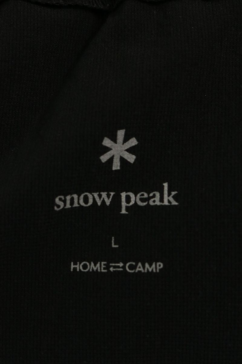 WIND AND SEA x Snow Peak Logo Print Shorts Black Size L
