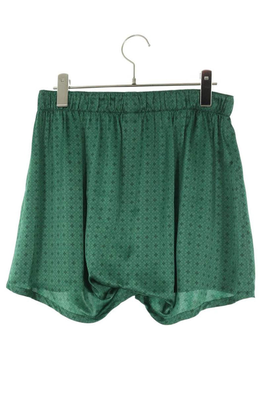 Chrome Hearts CH Plus Print Silk Shorts Green Size M