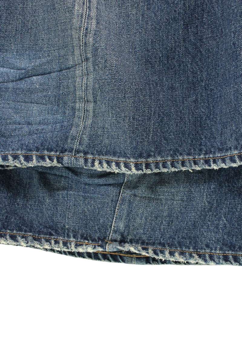 ARCHIVE Distressed Wide Denim Pants Blue Size 38