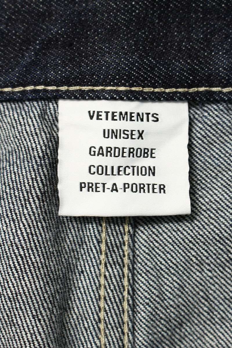 VETEMENTS 25AW Hip-Hop Baggy Denim Jeans Blue Size 31