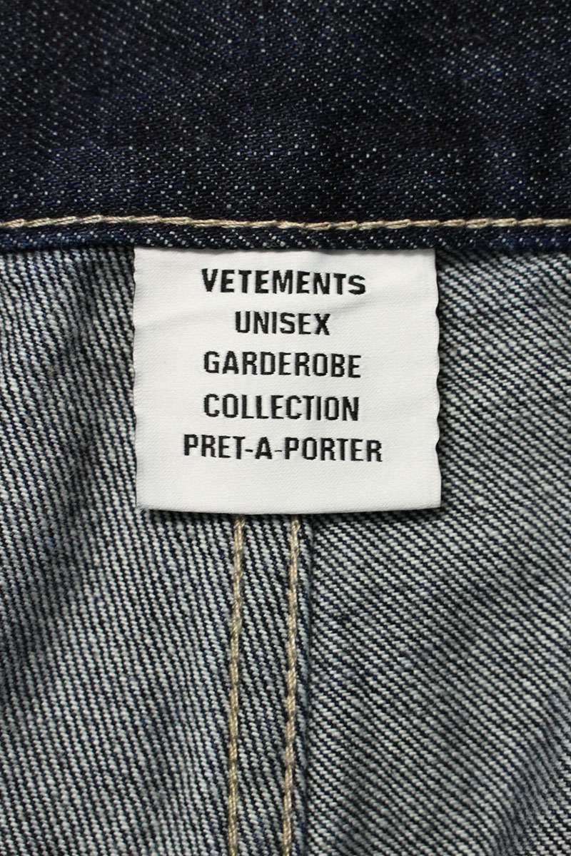 VETEMENTS 25AW Hip-Hop Baggy Denim Jeans Blue Size 30