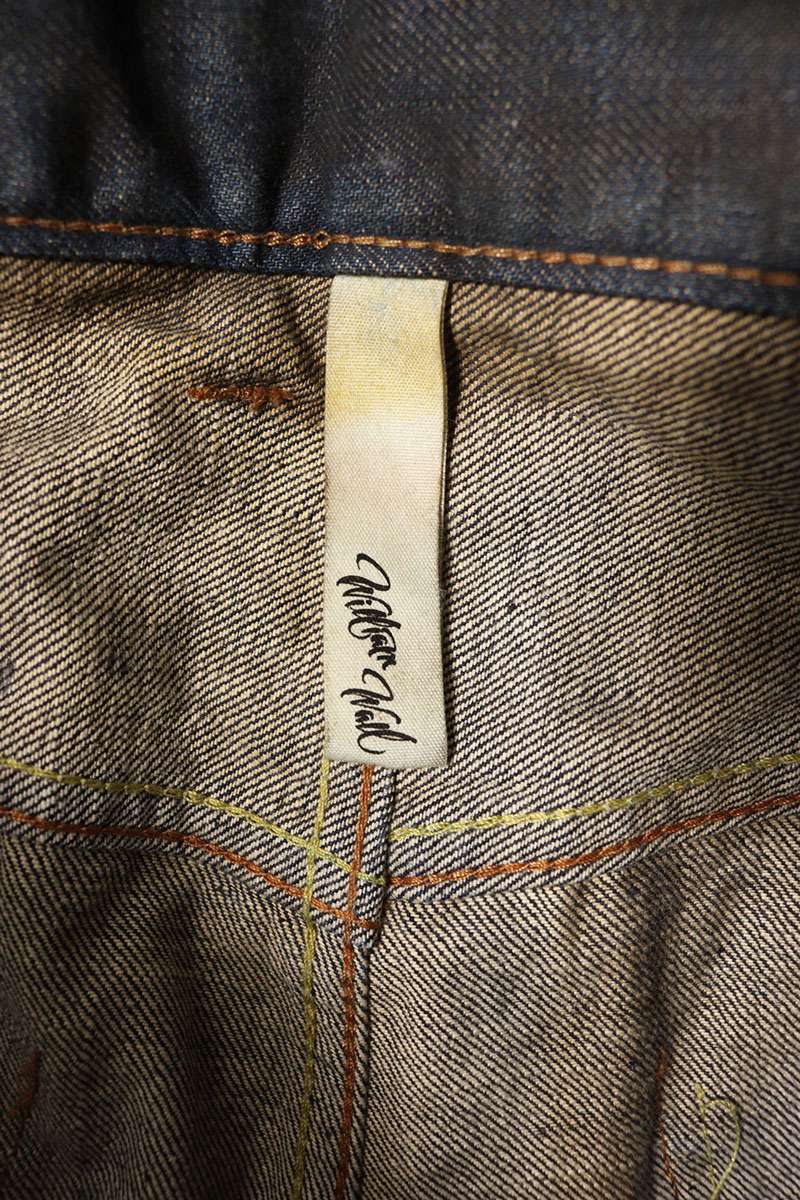 WilliamWall 13AW Distressed Washed Denim Pants Size 36