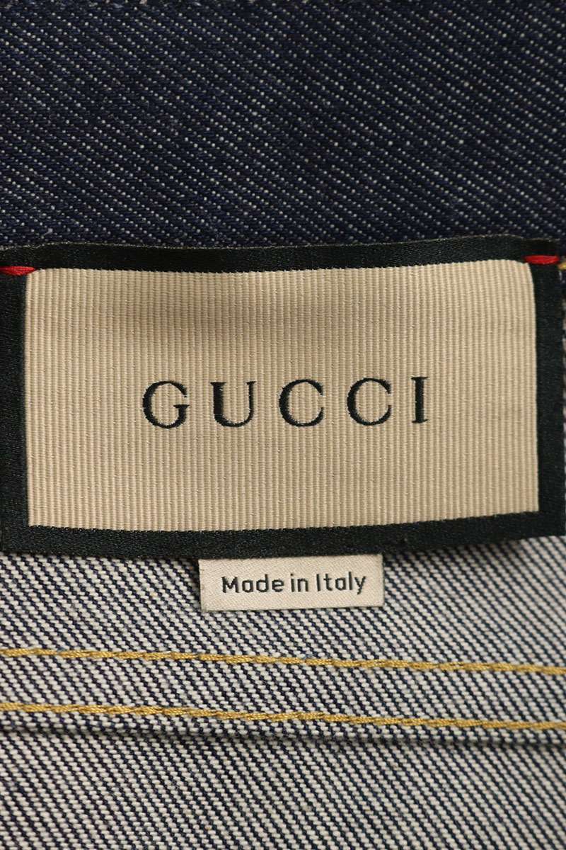GUCCI Indigo Cut-Off Cotton Denim Pants Size 30