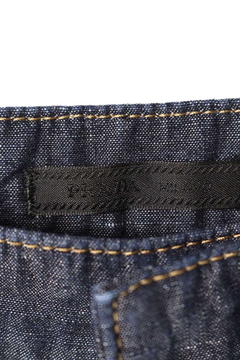 PRADA Triangle Logo Chambray Denim Jeans Size XS