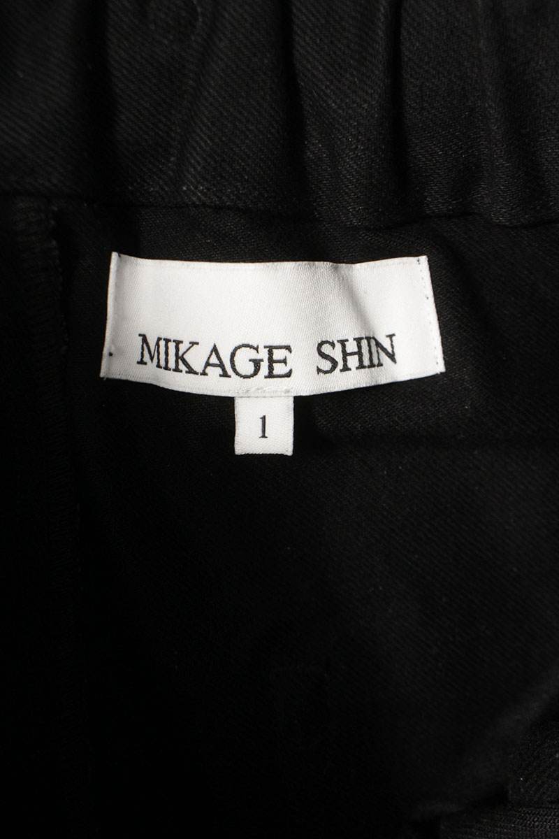 MIKAGE SHIN 25AW Glitter Tuck Wide Denim Pants Size 30