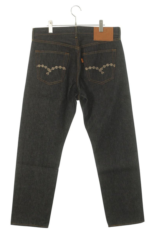 HOORSENBUHS Back Motif Embroidery Silver Hardware Size 34