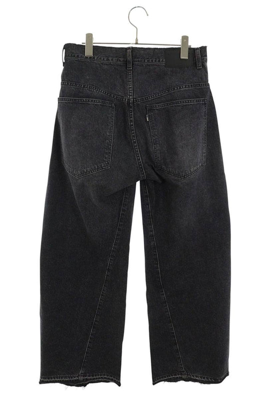 Jieda 3D Baggy Denim Pants Black Size 30
