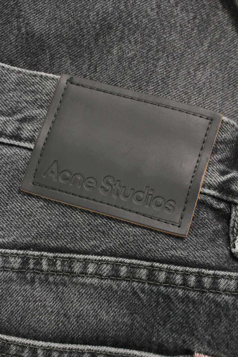 ACNE STUDIOS Ash Black Wide Straight Denim Black Size 29