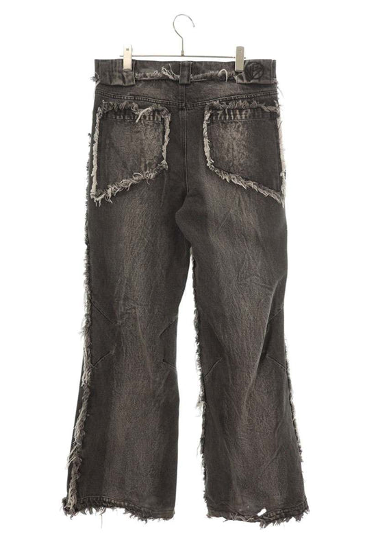 NO/FAITH STUDIOS Frayed Fringe Detail Denim Pants Size 32
