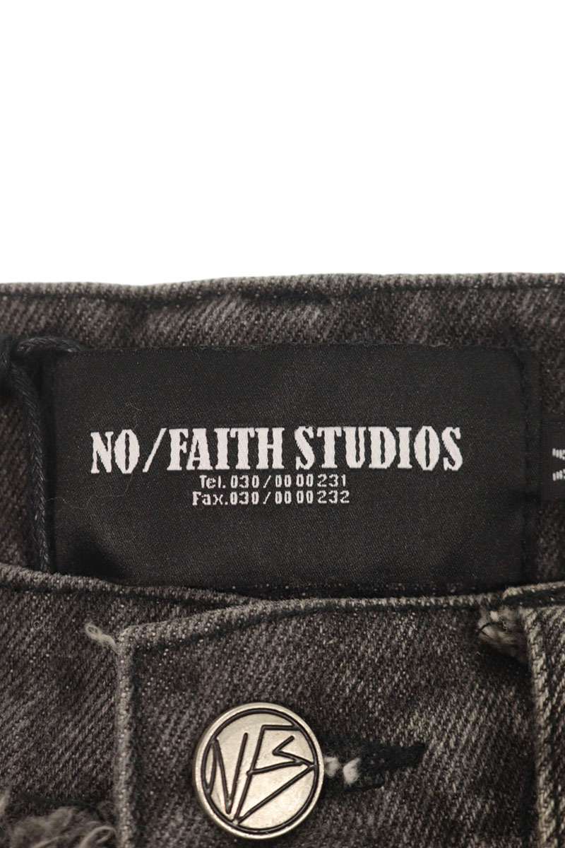 NO/FAITH STUDIOS Frayed Fringe Detail Denim Pants Size 32