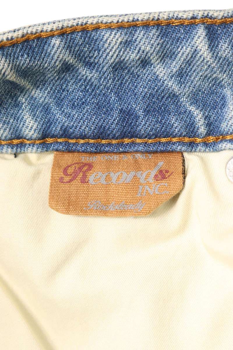 ROCKSTEADY RECORDS Washed Distressed Denim Pants Size 32