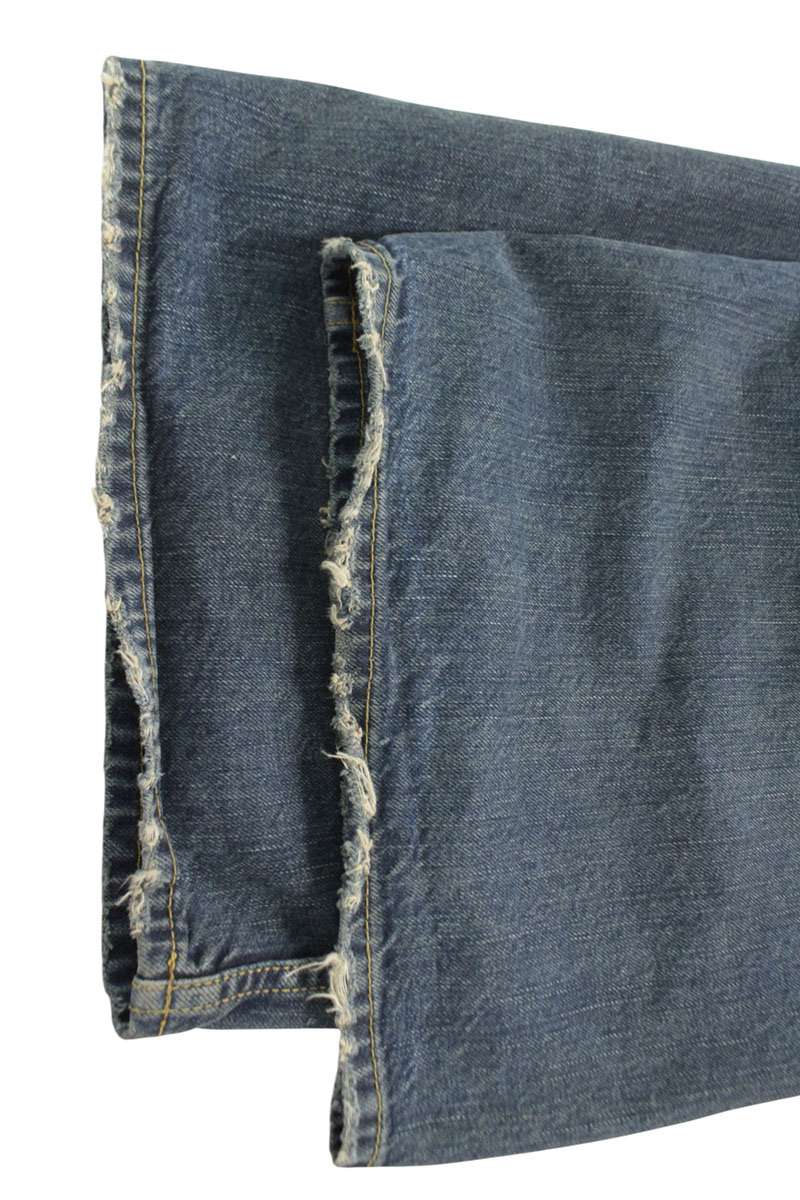 BALENCIAGA Distressed Indigo Button Fly Denim Size 28