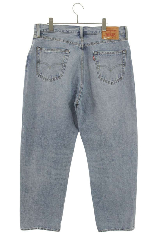 Levi's x Nike Logo Embroidered Baggy Jeans Indigo Size 34
