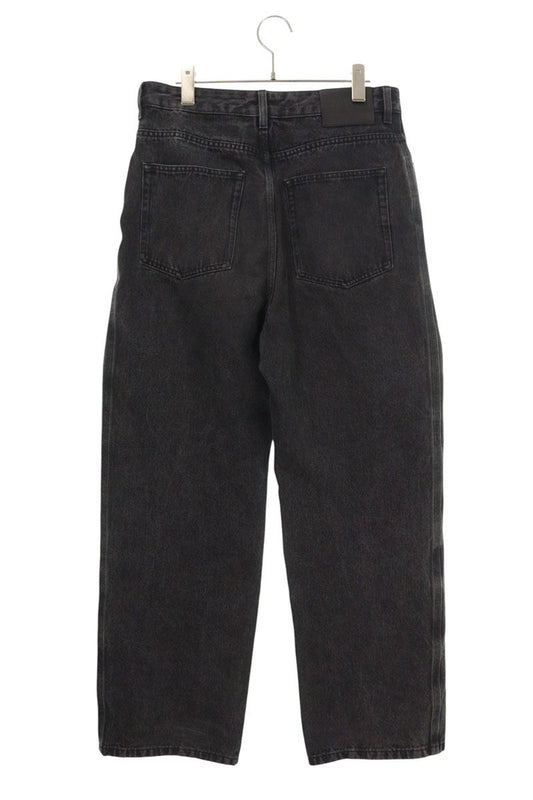 LOEWE Anagram Embroidered Baggy Jeans Black Size 33