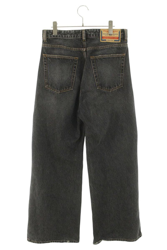 DIESEL Distressed Denim Pants Black Size 28