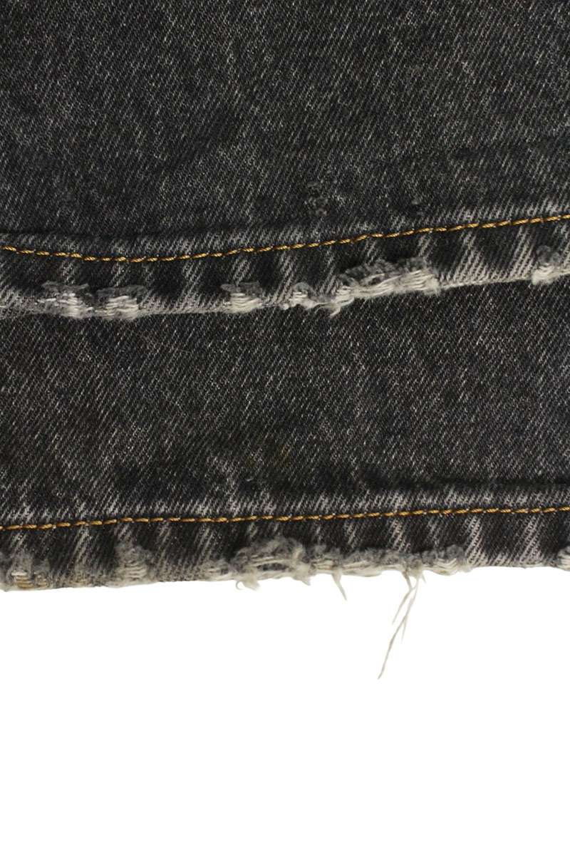 DIESEL Distressed Denim Pants Black Size 28