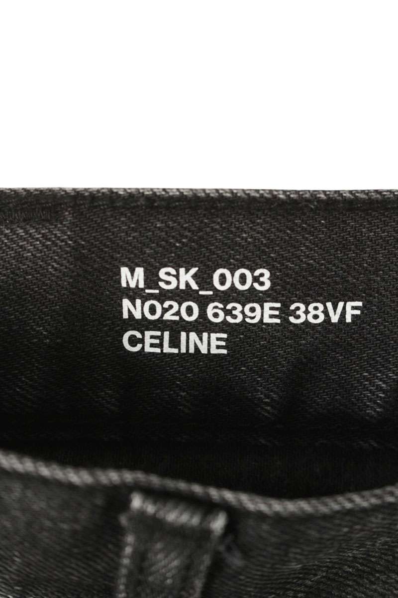 CELINE Stretch Skinny Denim Pants Black Size 31