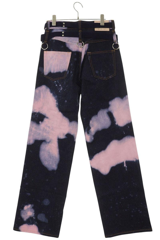 KIDILL 22AW Knit Panel Paint Denim Pants Multi Size XS