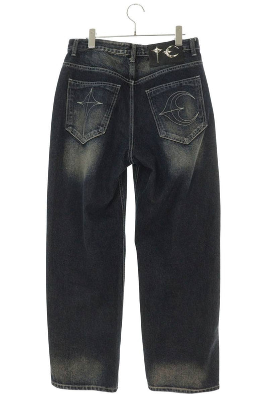 THUG CLUB Tribal Embroidered Denim Pants Size 32