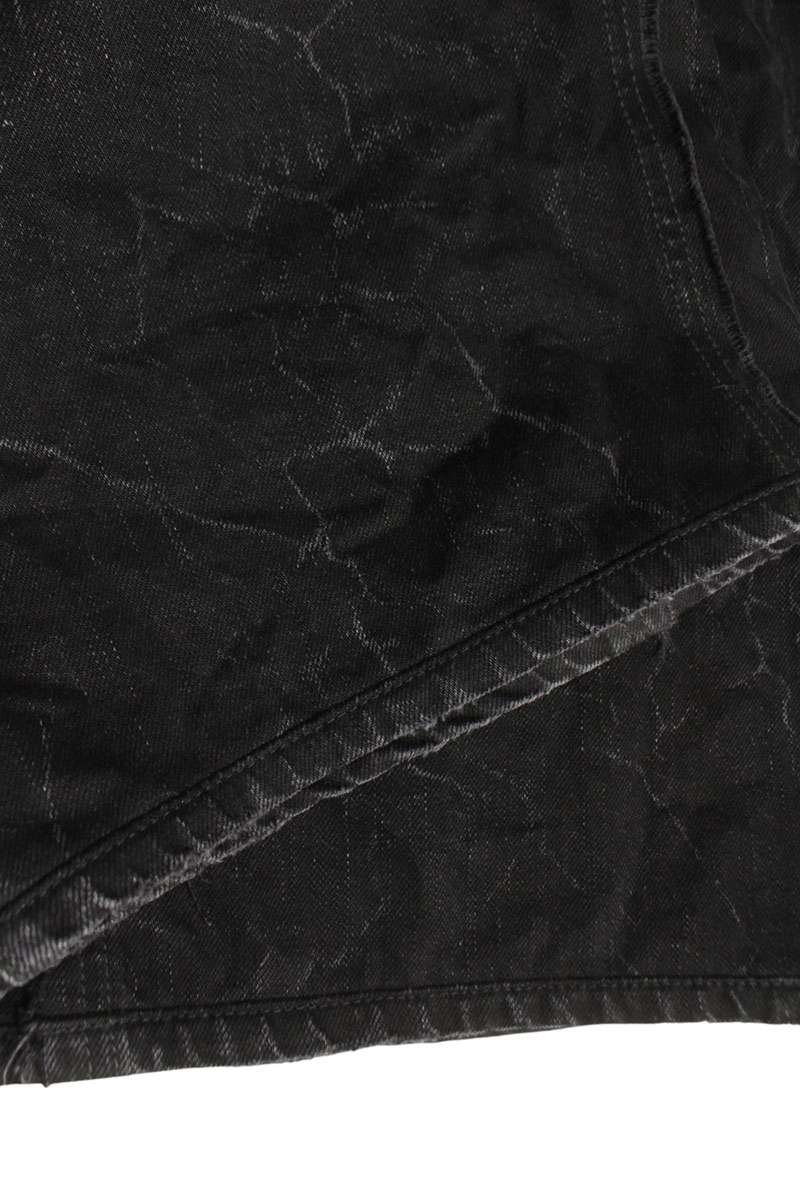 BALENCIAGA Double Knee Denim Pants Black Size 32