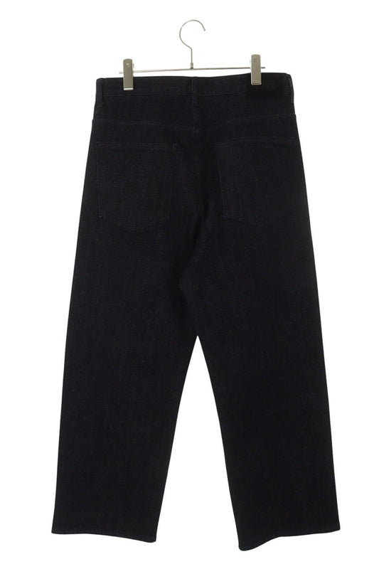 FAR FROM WHAT FAR RAW-TEXTURE DENIM Wide Indigo Size 32