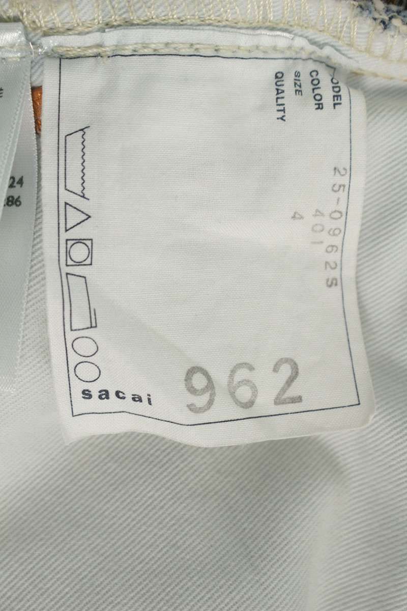 LEVI'S x Sacai 25SS Belted Wide Denim Pants Size 36