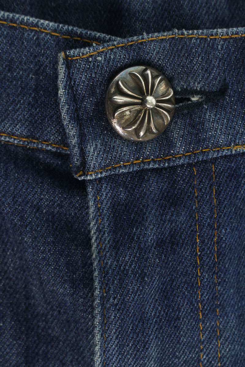 Chrome Hearts Washed Cross Patch 517 Jeans Indigo Size 29