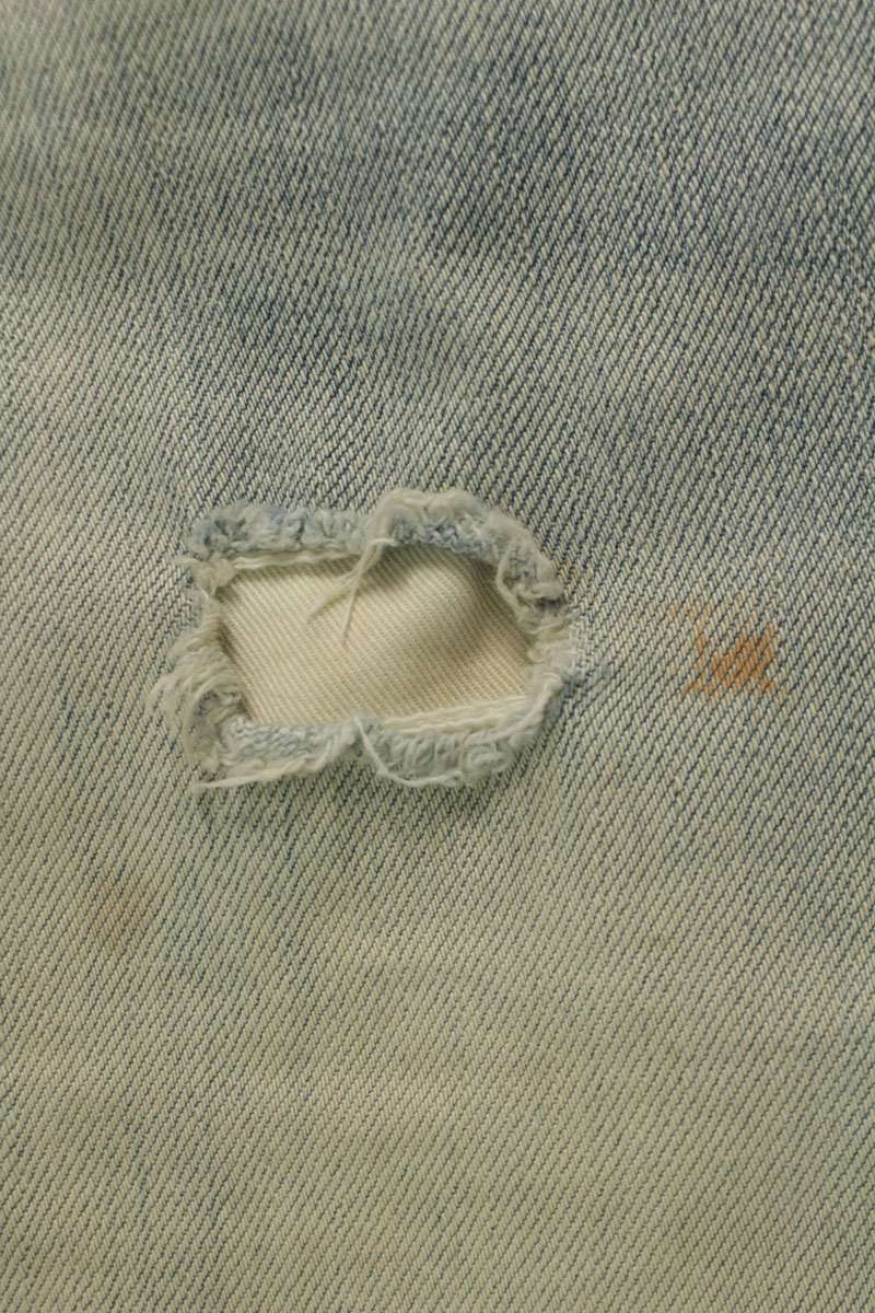 SAINT LAURENT PARIS Destroyed Denim Light Blue Size 28