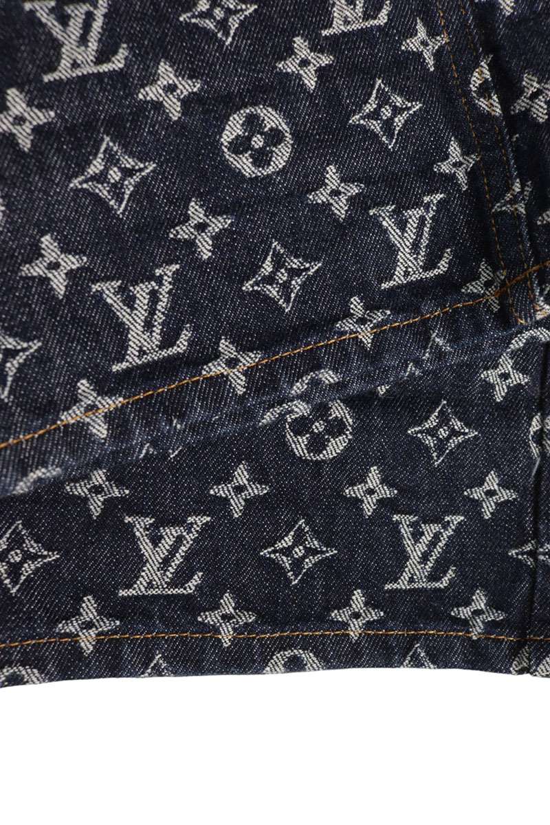 LOUISVUITTON 24AW Monogram Jacquard Denim Pants Size 27