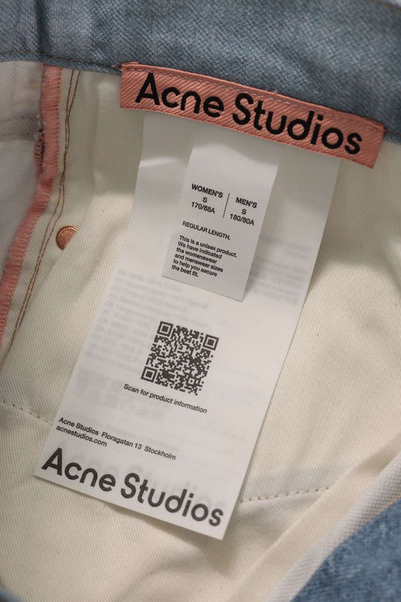 ACNE STUDIOS 26SS 1981 Trompe L'oeil Indigo Denim Size 30